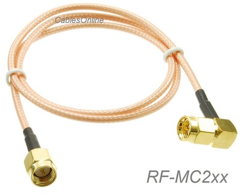 Sma right angle - right-angle, male